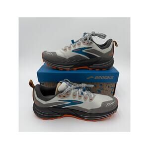 NEW Brooks Men's Cascadia 16 Trail Running Shoe-Oyster Mushroom/Alloy/Orange-Sz8